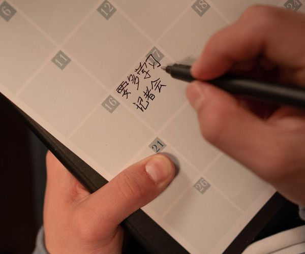 A calendar with marked days symbolizing a consistent routine.